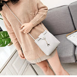 Winter Retro Crossbody Bag with Fawn Pendant