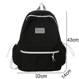 Lady Pink Nylon Book Backpack Female Laptop Student Bag