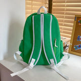 Lady Pink Nylon Book Backpack Female Laptop Student Bag
