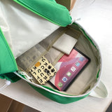 Lady Pink Nylon Book Backpack Female Laptop Student Bag