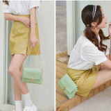 Crocodile Pattern Shoulder Bag with Lock Catch Chain