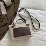 Women Crossbody Leather Shoulder Bag Top Handle Purse