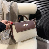 Women Crossbody Leather Shoulder Bag Top Handle Purse