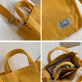 Corduroy Lady's Square Handbag Retro Style Crossbody Bag