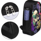 Psychedelic Mushrooms & Skulls Laptop Backpack