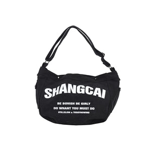 Large Capacity Canvas Crossbody Bag For Ladies Vintage Handbag