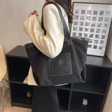 Large Capacity Canvas Shoulder Bags Commuting Leisure Tote Handbag