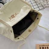 Large Capacity Canvas Women's Handbag Corduroy Shoulder Bags