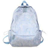 Large Capacity Retro Women Backpack Dark Grain Convenient Travel Bag