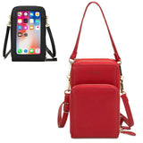Large Capacity Female Leather Messenger Bag Multi-function Purse