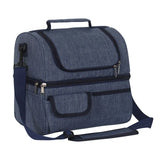 Large Capacity Dual Compartment Lunch Bag for Men Women
