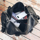 Large-Capacity PU Handbag Waterproof Travel Sports Bags Business Luggage