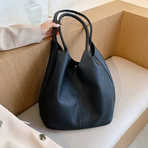 Large Capacity Shoulder Bags PU Leather Women Female Handbags Travel Trending