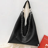 Large Leather Shoulder Bag for Women - High Capacity Crossbody Messenger Handbag