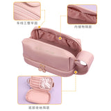 Large Capacity Travel Cosmetic Bag Portable Makeup Brush Organizer