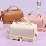 Large Capacity Travel Cosmetic Bag Portable Makeup Brush Organizer