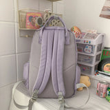 Large Capacity Waterproof Nylon Backpack Men Women Laptop Schoolbag