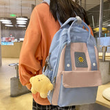 Large Capacity Waterproof Nylon Backpack Men Women Laptop Schoolbag