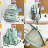 Large Capacity Women Backpack Multi-pocket Travel Bag for Teenage Girls Male