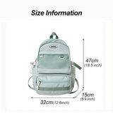 Large Capacity Women Backpack Multi-pocket Travel Bag for Teenage Girls Male