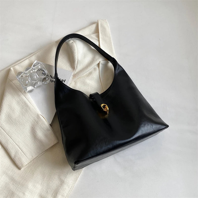 Large Capacity Women's Shoulder Bag Vintage Handbag