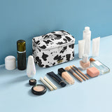 Cow Print Travel Cosmetic Bag Toiletry Women Makeup Organizer