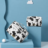 Cow Print Travel Cosmetic Bag Toiletry Women Makeup Organizer
