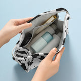Cow Print Travel Cosmetic Bag Toiletry Women Makeup Organizer