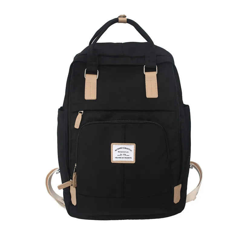 Large Capacity Female College Student Schoolbag Teenage Girl Travel Backpack