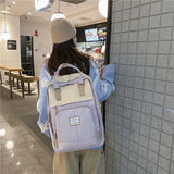 Large Capacity Female College Student Schoolbag Teenage Girl Travel Backpack