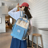 Large Capacity Female College Student Schoolbag Teenage Girl Travel Backpack