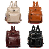 Large Women's Capacity PU Leather Backpack Bag for Teenager Girl