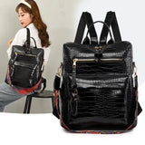 Large Women's Capacity PU Leather Backpack Bag for Teenager Girl