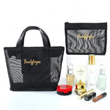 Large-capacity Mesh Washing Bag Women Travel Organizer for Cosmetics Bag