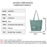 High-quality Nylon Women Messenger Bag Large Capacity Casual Student School Bag