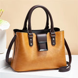 Large-capacity Retro Texture Handbag Women's Spring Hot-selling