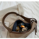 Large-capacity Shoulder Bags Solid Underarm Handbags Retro Bags