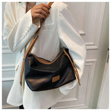 Large-capacity Shoulder Bags Solid Underarm Handbags Retro Bags