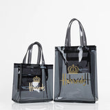 Large-capacity Transparent Jelly Tote Bag Waterproof PVC Women Handbag