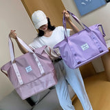 Large-capacity Travel Bag Female Folding Waterproof Duffel Convenient Gym