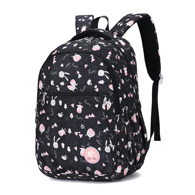 Large Schoolbag Student School Backpack Printed Waterproof Bagpack
