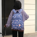 Large Schoolbag Student School Backpack Printed Waterproof Bagpack