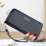 Laser Holographic Women's Wallet Long Purse Clutch