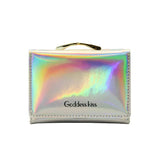 Laser Holographic Wallet Women Short Clutch Zipper Purses Phone Purse