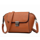 Soft Leather Crossbody Bag for Women Girls Small Handbag Classic Messenger Bag