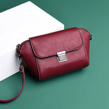 Soft Leather Crossbody Bag for Women Girls Small Handbag Classic Messenger Bag