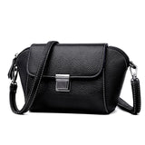 Soft Leather Crossbody Bag for Women Girls Small Handbag Classic Messenger Bag