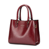 Casual Leather Handbag for Women - Large Messenger Bag