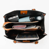 Casual Leather Handbag for Women - Large Messenger Bag