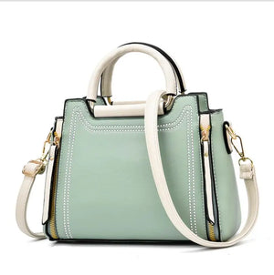 Large Capacity Leather Shoulder Bag - Small Square Bag